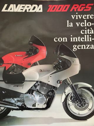 Póster Vintage Moto Laverda 1000 RGS