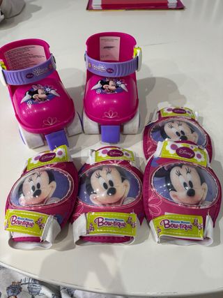 Patines Minnie Mouse Talla 22-32 Extensibles