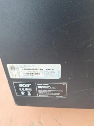 Ordenador Acer Negro