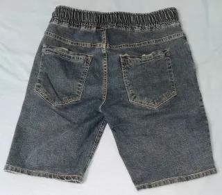 Pantalón vaquero corto azul, hombre, 40