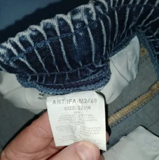 Pantalón vaquero corto azul, hombre, 40