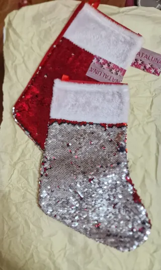 Calze Befana Nataluna 36x20cm Set 4pz