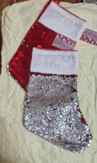 Calze Befana Nataluna 36x20cm Set 4pz