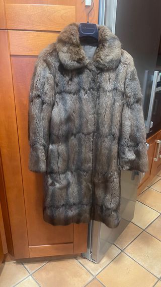 Abrigo de piel petit gris