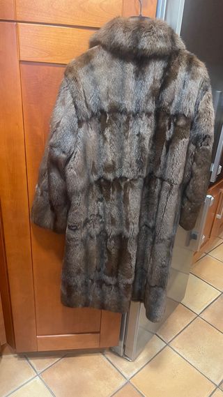 Abrigo de piel petit gris