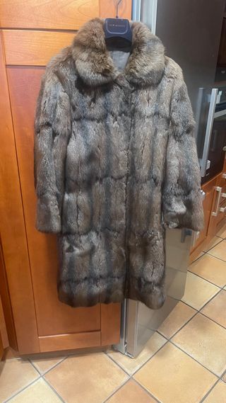 Abrigo de piel petit gris