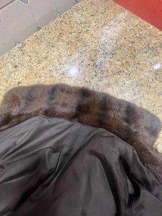 Abrigo de piel petit gris