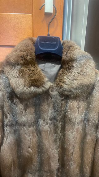 Abrigo de piel petit gris