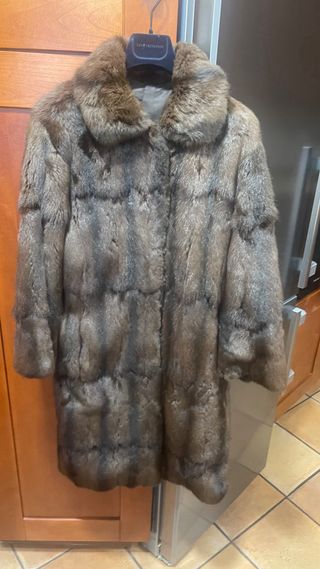 Abrigo de piel petit gris