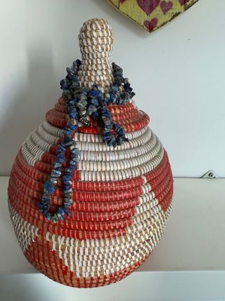 Collana pietre blu e grigie