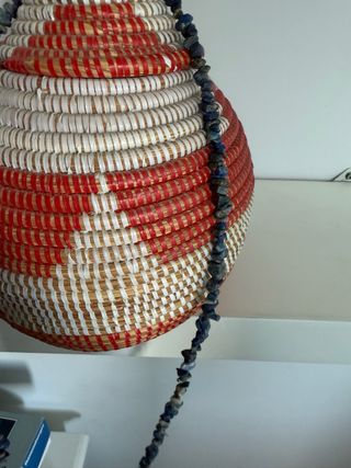 Collana pietre blu e grigie