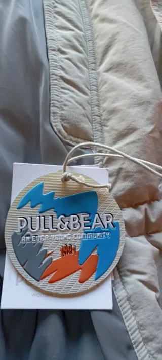 Cazadora Pull&Bear Beige/Gris