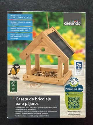 Caseta de bricolaje para pájaros