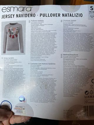 Jersey Esmara Talla S Jingle Bells con LED