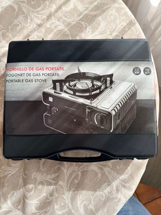 Fornello a gas portatile nero/argento