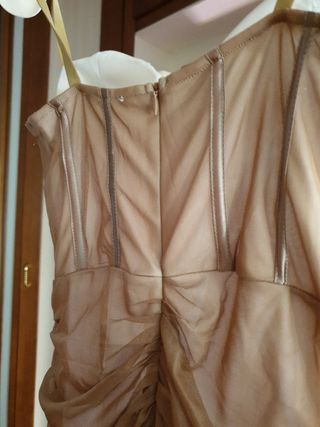 Vestitino elasticizzato beige