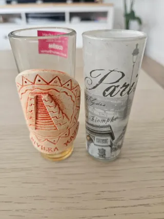 Vasos de chupito souvenir ciudades