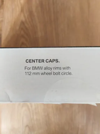 Tapas centrales de cubo de rueda BMW "50 Years"