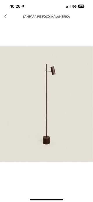 Lámpara Zara Home Marrón