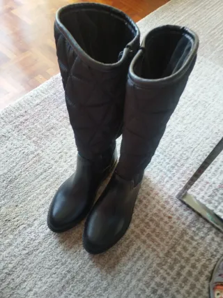 Botas de agua acolchadas forro calentito