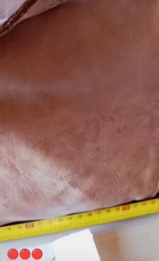 Borsa Artigianale Vera Pelle Beige