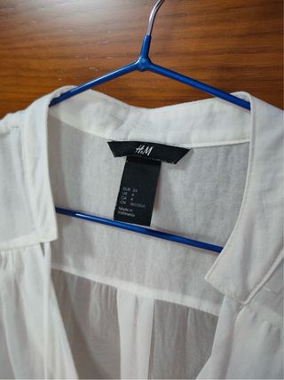 Blusa sin mangas H&M blanca