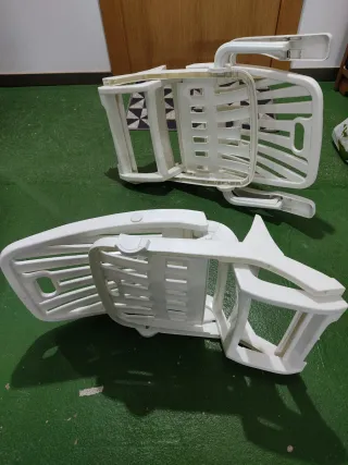 2 Sedie da Spiaggia Bianche