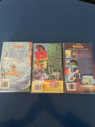Lote 3 Películas VHS Disney Clásicos