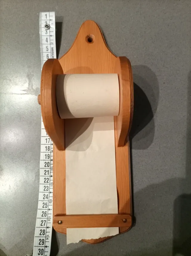 Portarotolo carta legno