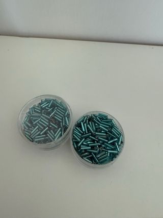 Set perline lunghe blu