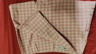 Falda Zara cuadros rosa Talla XS