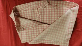 Falda Zara cuadros rosa Talla XS