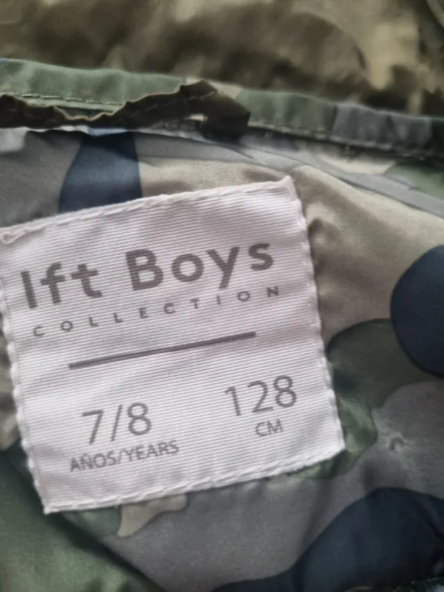 Chaleco acolchado niño verde