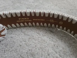 Cinturón Pinko Marrón Talla XS piel guts and love