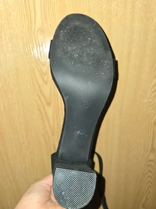 Sandalias de tacón negras