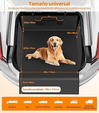 UPAWPIA Protector Maletero Coche 185x115x48cm