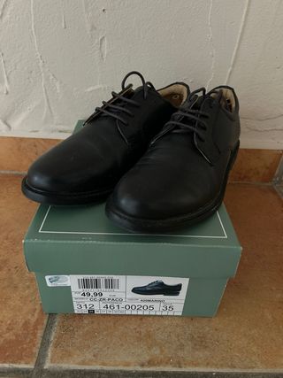 Zapatos comunión niño talla 35 negros