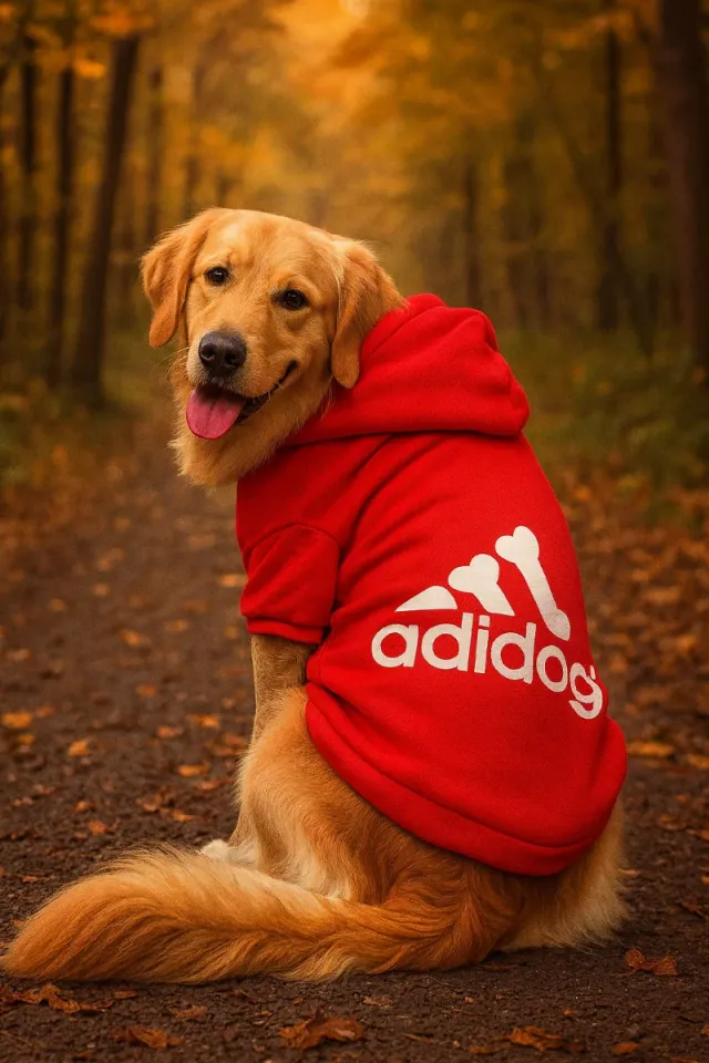 Moletom para cachorro ADIDOG Tamanho 2XL Vermelho