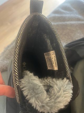 Botas de nieve Columbia mujer negras/grises