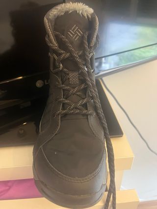 Botas de nieve Columbia mujer negras/grises