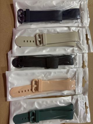 Pack 5 Correas Reloj (Beige, Negro, Verde, azul..)