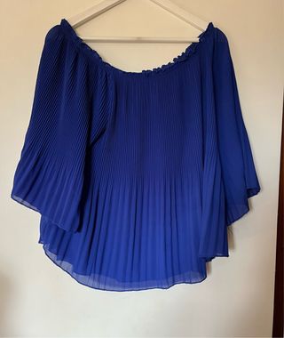 Blusa fluida plisada oversize T XXL