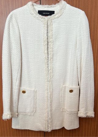 Cazadora Zara Crema Talla XS