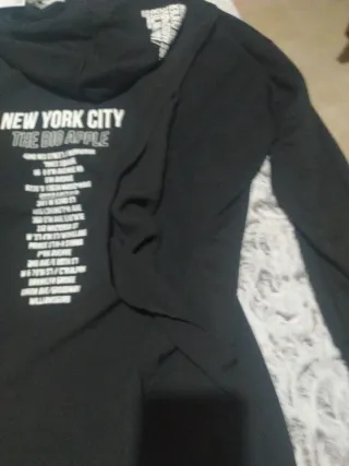 Sudadera-Vestido Negro New York City