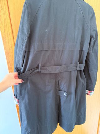 Gabardina Mango Negra Mujer