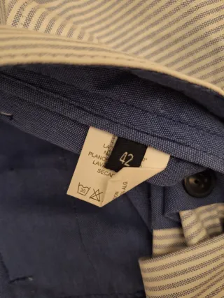 Bermudas Spagnolo Rayas Azules Talla 42