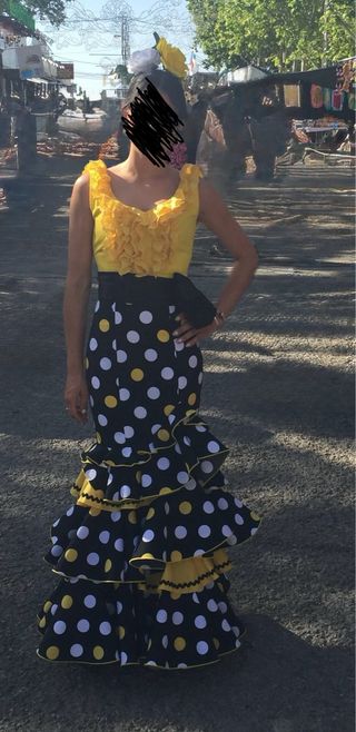 Traje de flamenca gitana