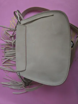 Bolso Guts & Love Piel Flecos Beige
