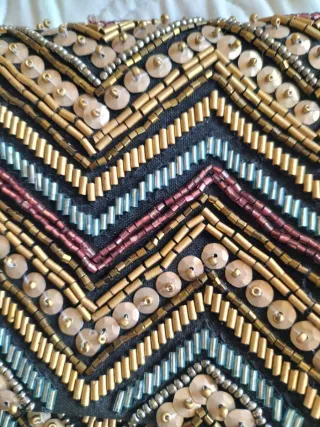 Bolso de fiesta abalorios y lentejuelas