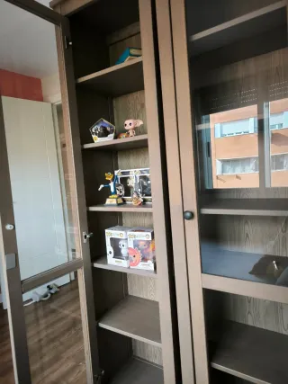 Set di 2 vetrine alte in legno e vetro (Ikea)